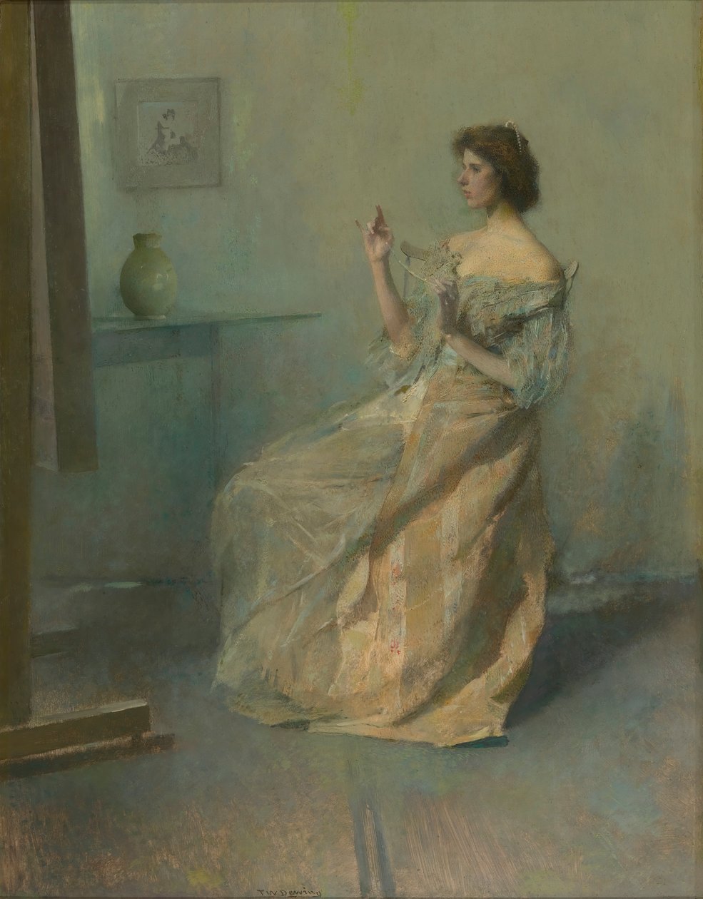 De halsketting door Thomas Wilmer Dewing