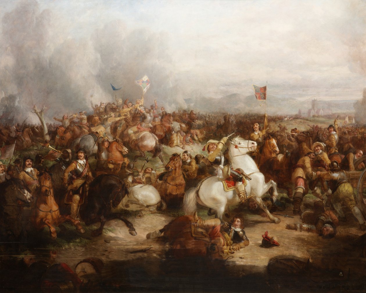 De Slag bij Worcester, 3 september 1651 door Thomas Woodward