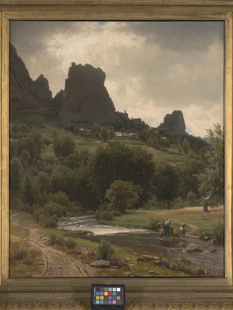 Zomer Pastorale (Uitzicht op Kallenfels) door Thomas Worthington Whittredge