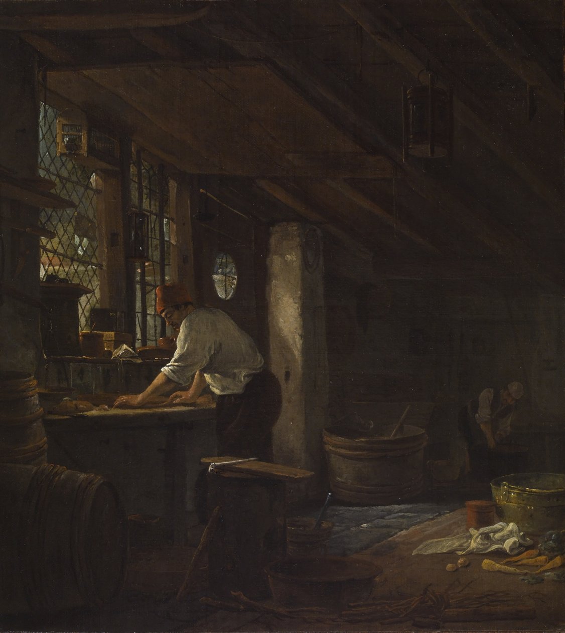 Keukeninterieur door Thomas Wyck
