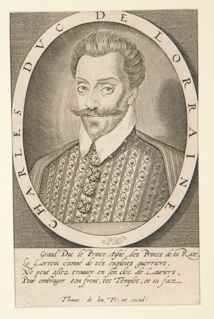 Charles, hertog van Lotharingen door Thomas de Leu