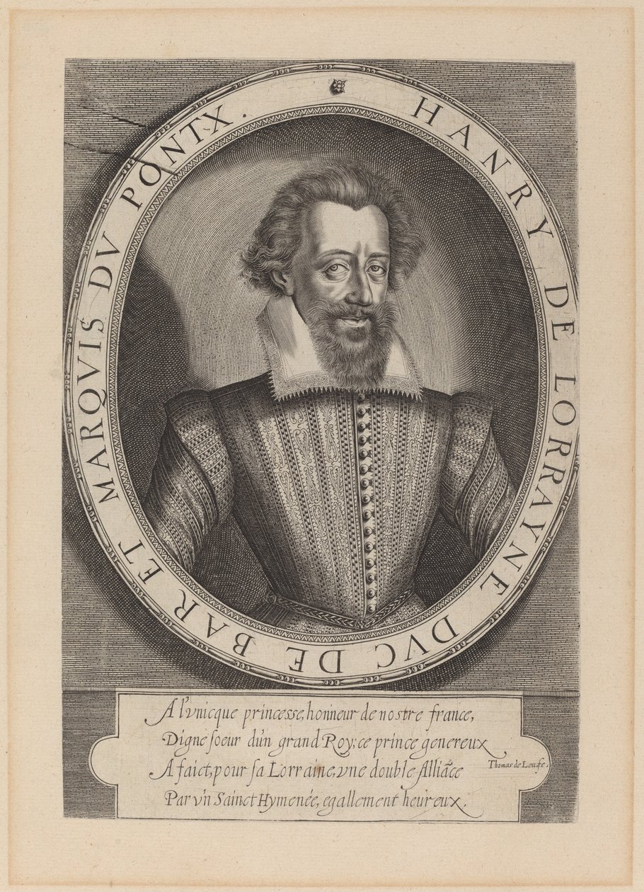 Henri, hertog van Bar door Thomas de Leu