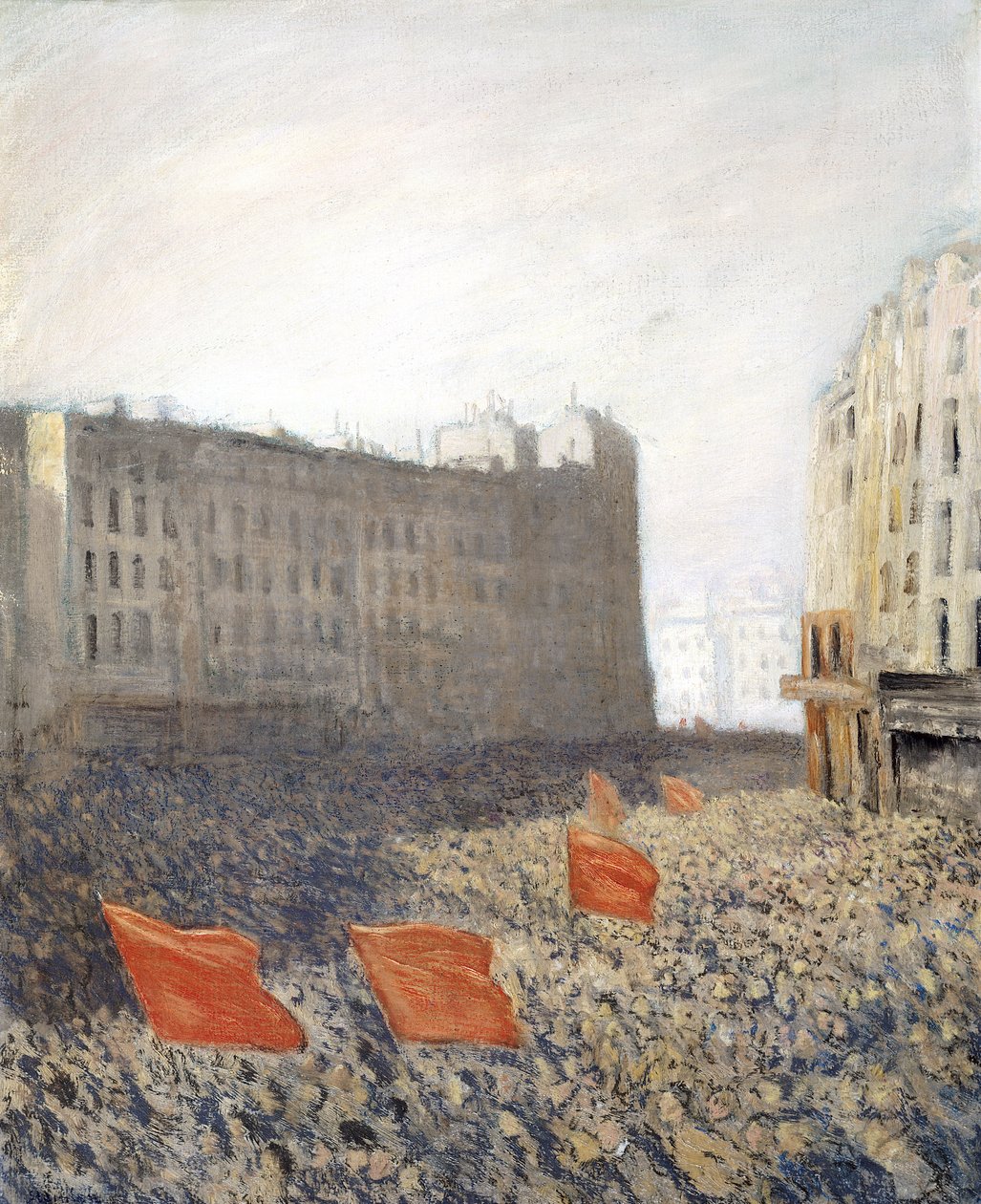 De Demonstratie, 1905 door Théophile Alexandre Steinlen