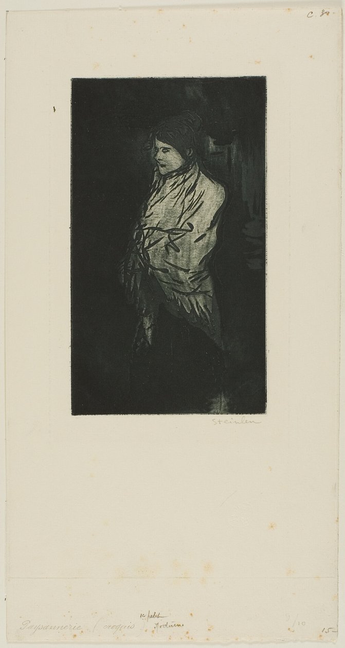 Eerste kleine nachtstukje door Théophile Alexandre Pierre Steinlen