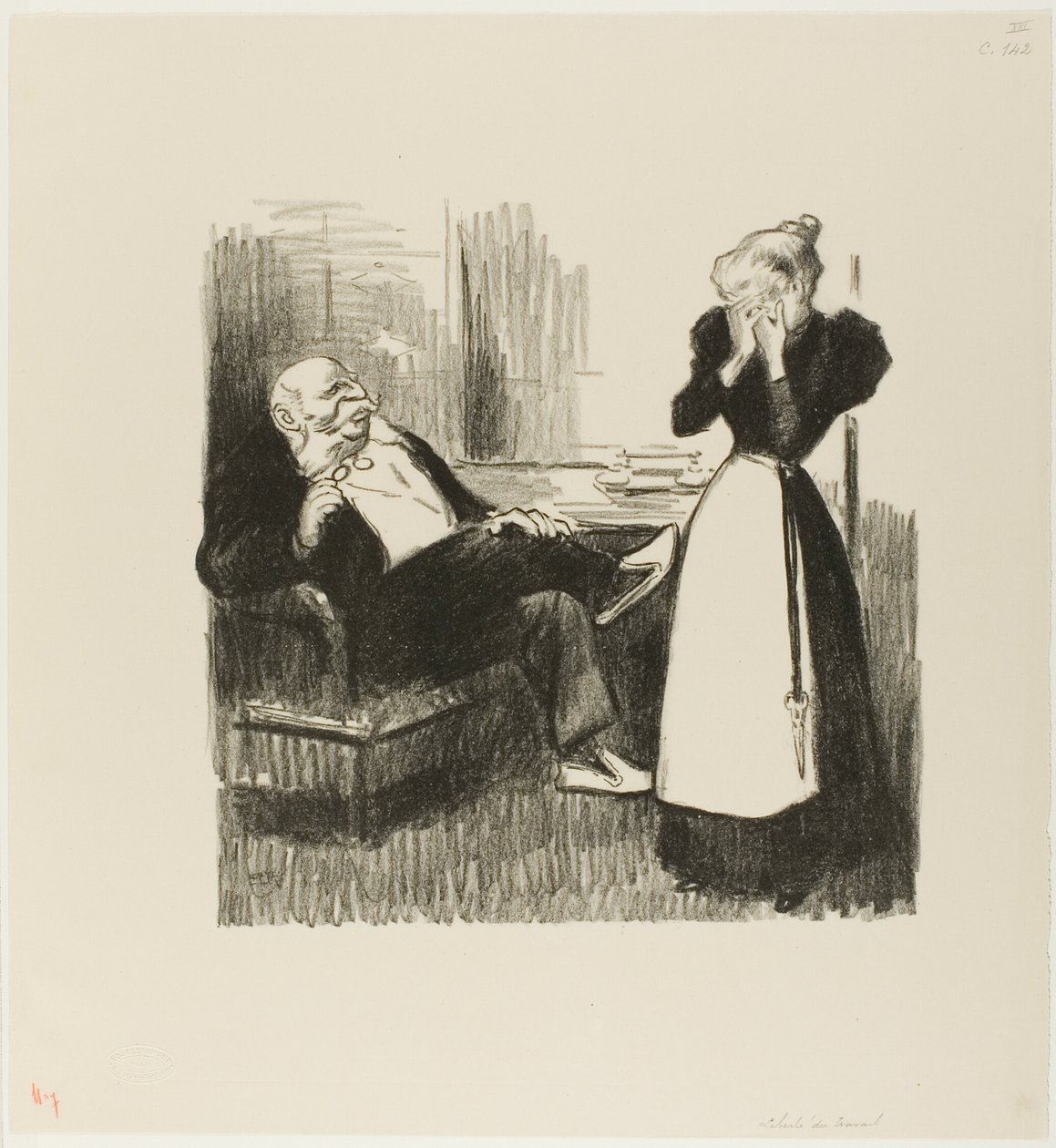Vrijheid van arbeid door Théophile Alexandre Pierre Steinlen
