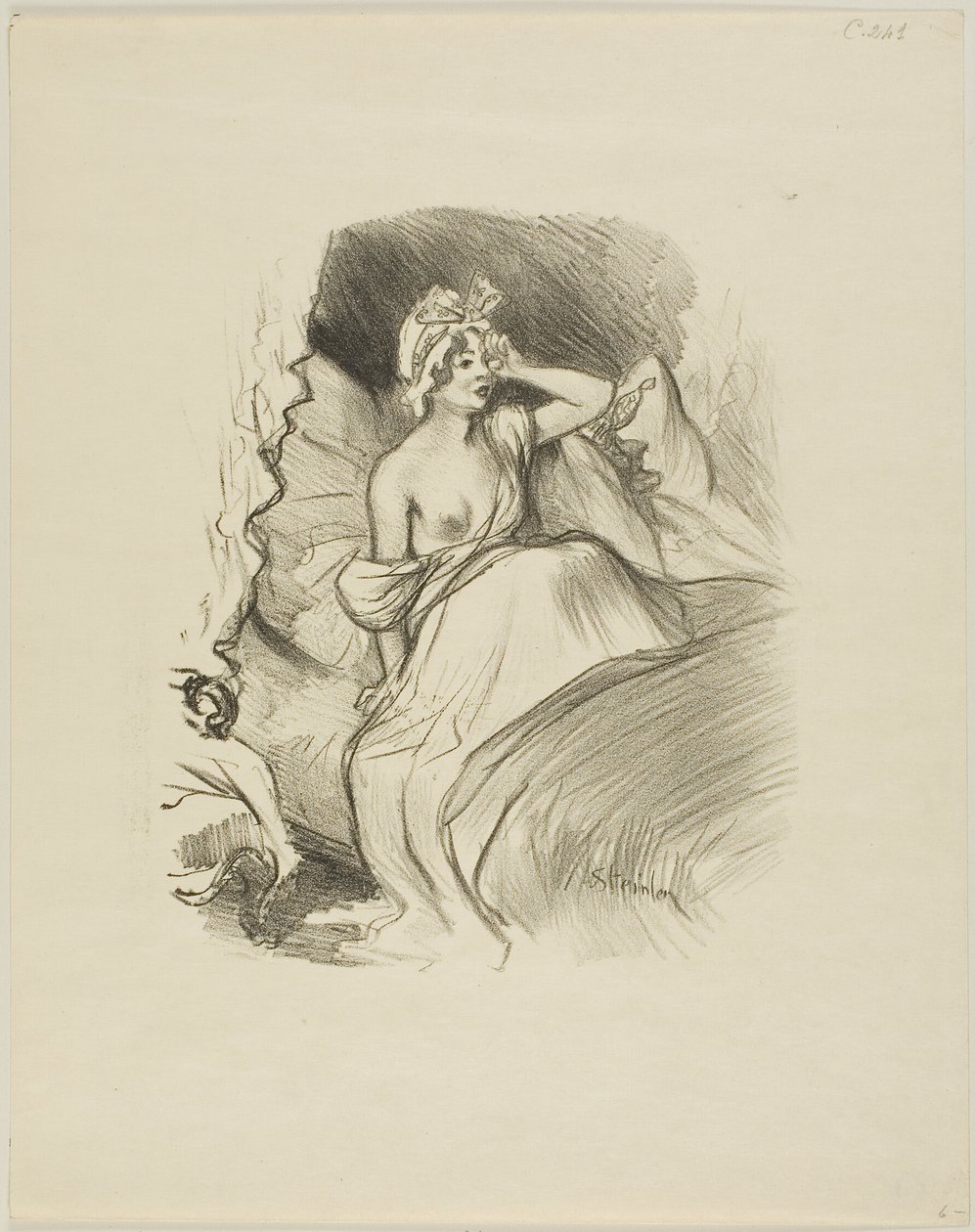 Rozetje door Théophile Alexandre Pierre Steinlen