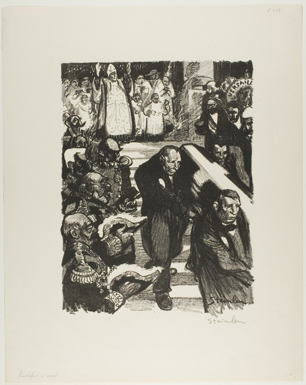 Rochefort is stervende! Rochefort is dood! door Théophile Alexandre Pierre Steinlen