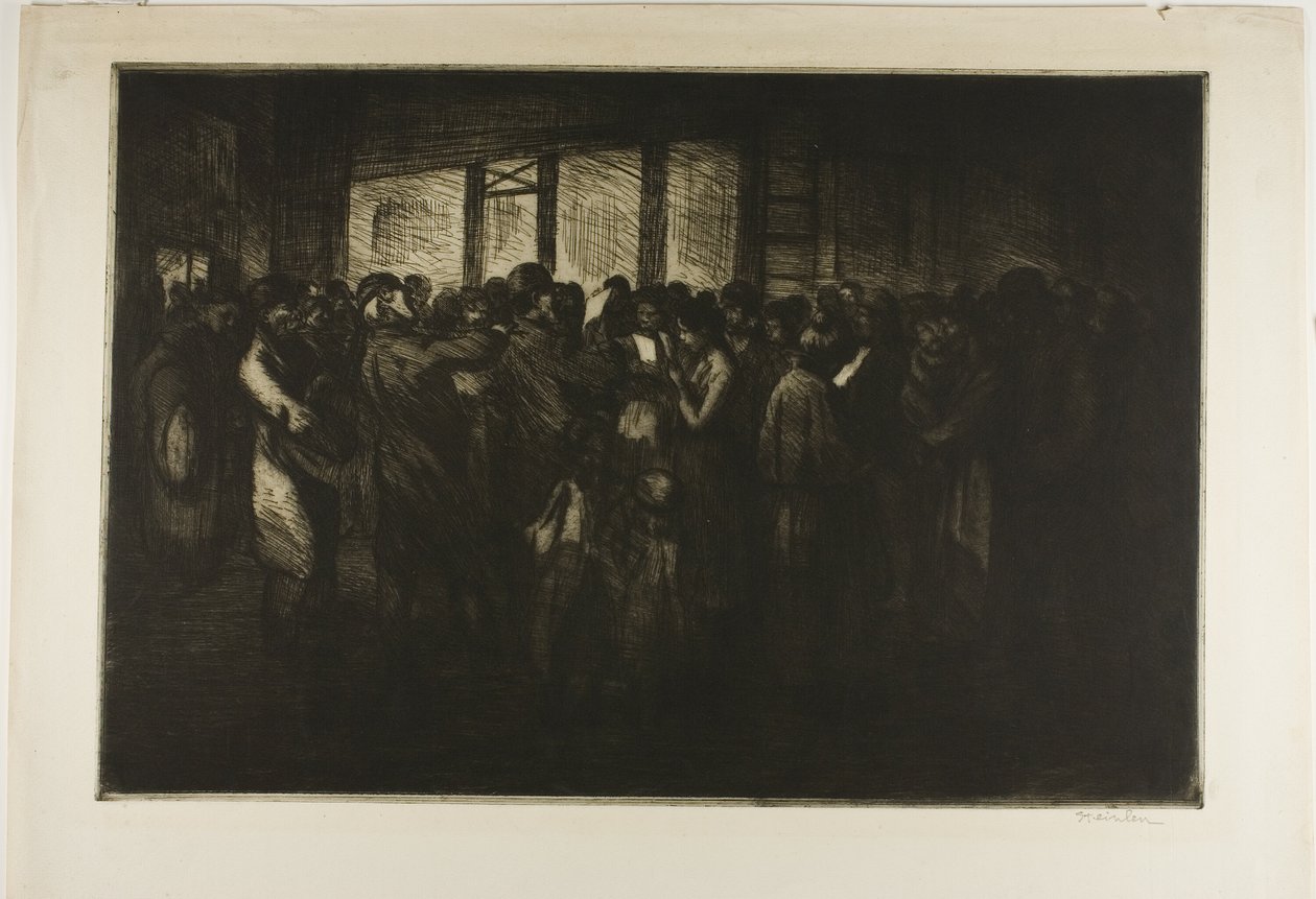 Street Singers door Théophile Alexandre Pierre Steinlen