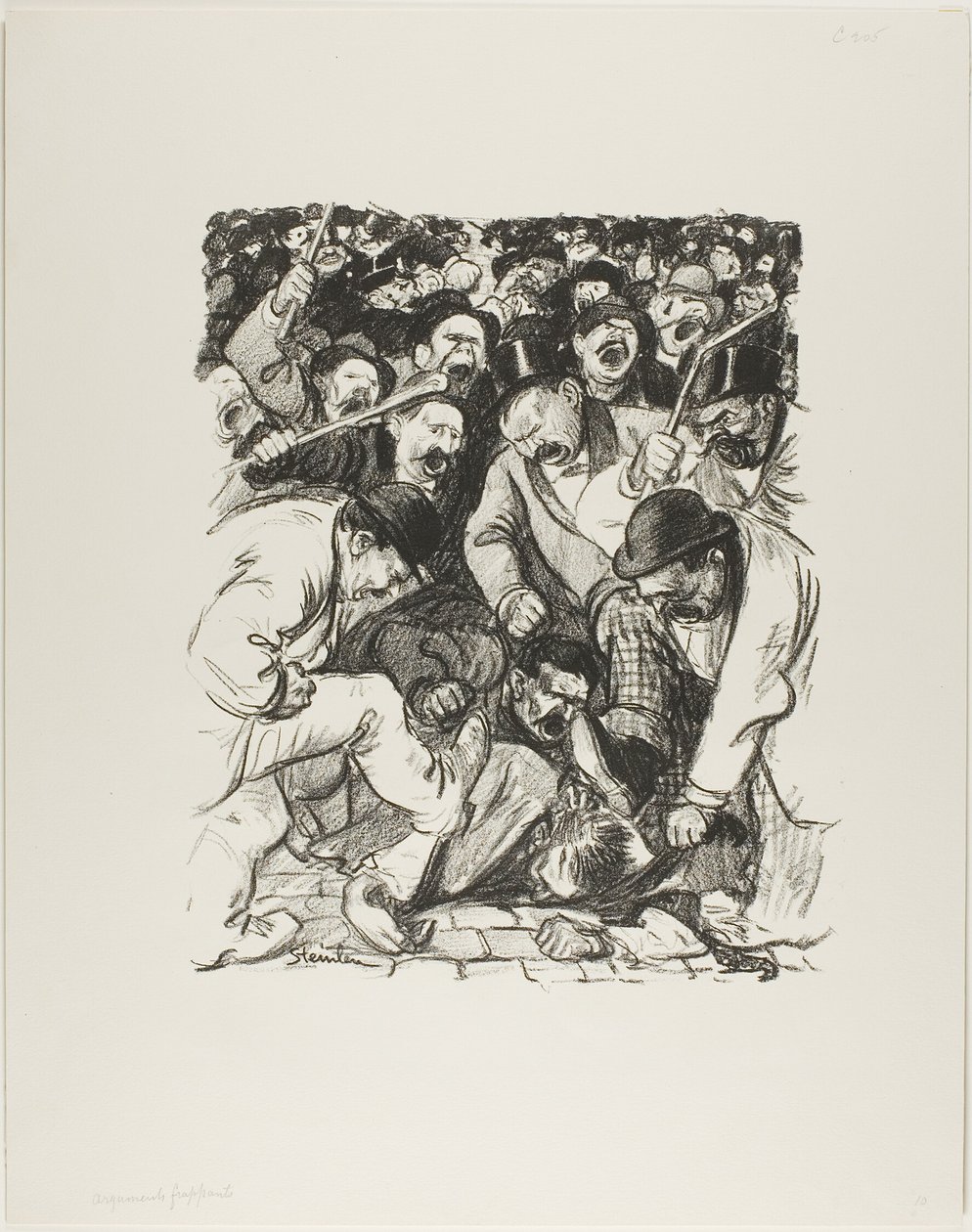 Opvallende argumenten door Théophile Alexandre Pierre Steinlen