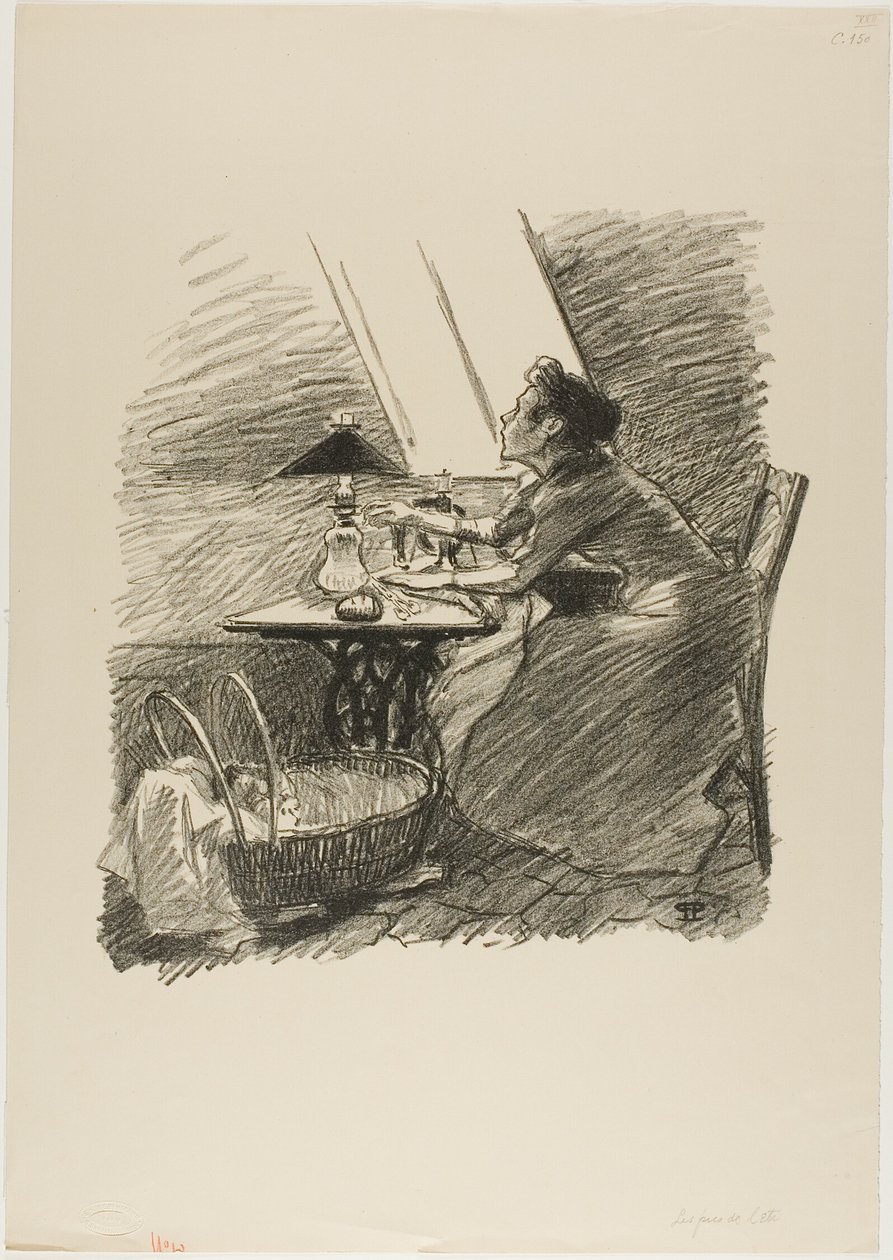 De geneugten van de zomer door Théophile Alexandre Pierre Steinlen