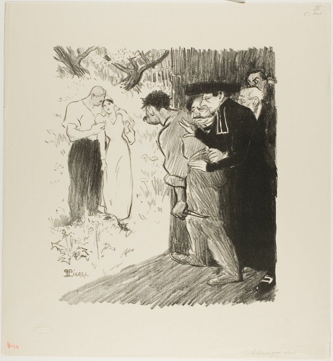De laatste hinderlaag door Théophile Alexandre Pierre Steinlen