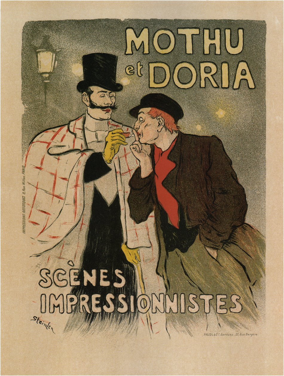 Mothu en Doria. Scènes impressionistes, 1893 door Théophile Alexandre Steinlen