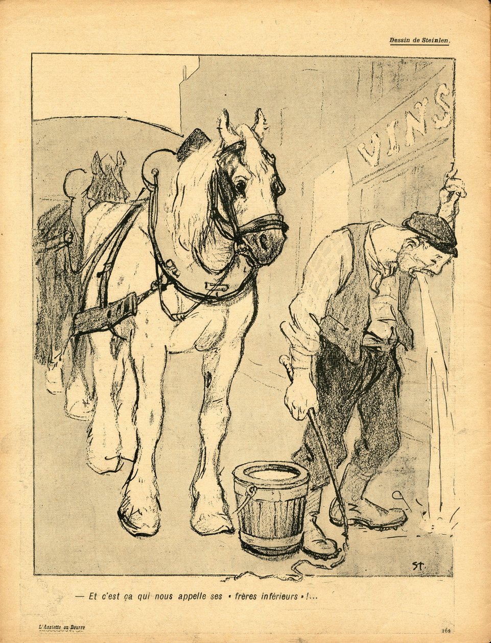 De Boterplaat, Satirisch in Kleuren door Théophile Alexandre Steinlen