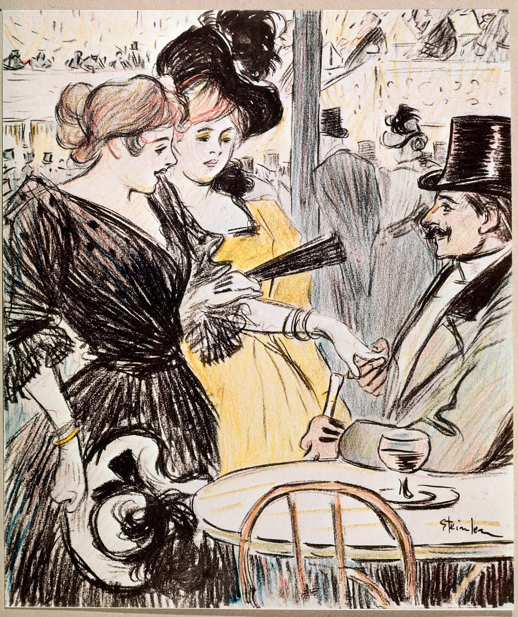 Het caféconcert door Théophile Alexandre Steinlen