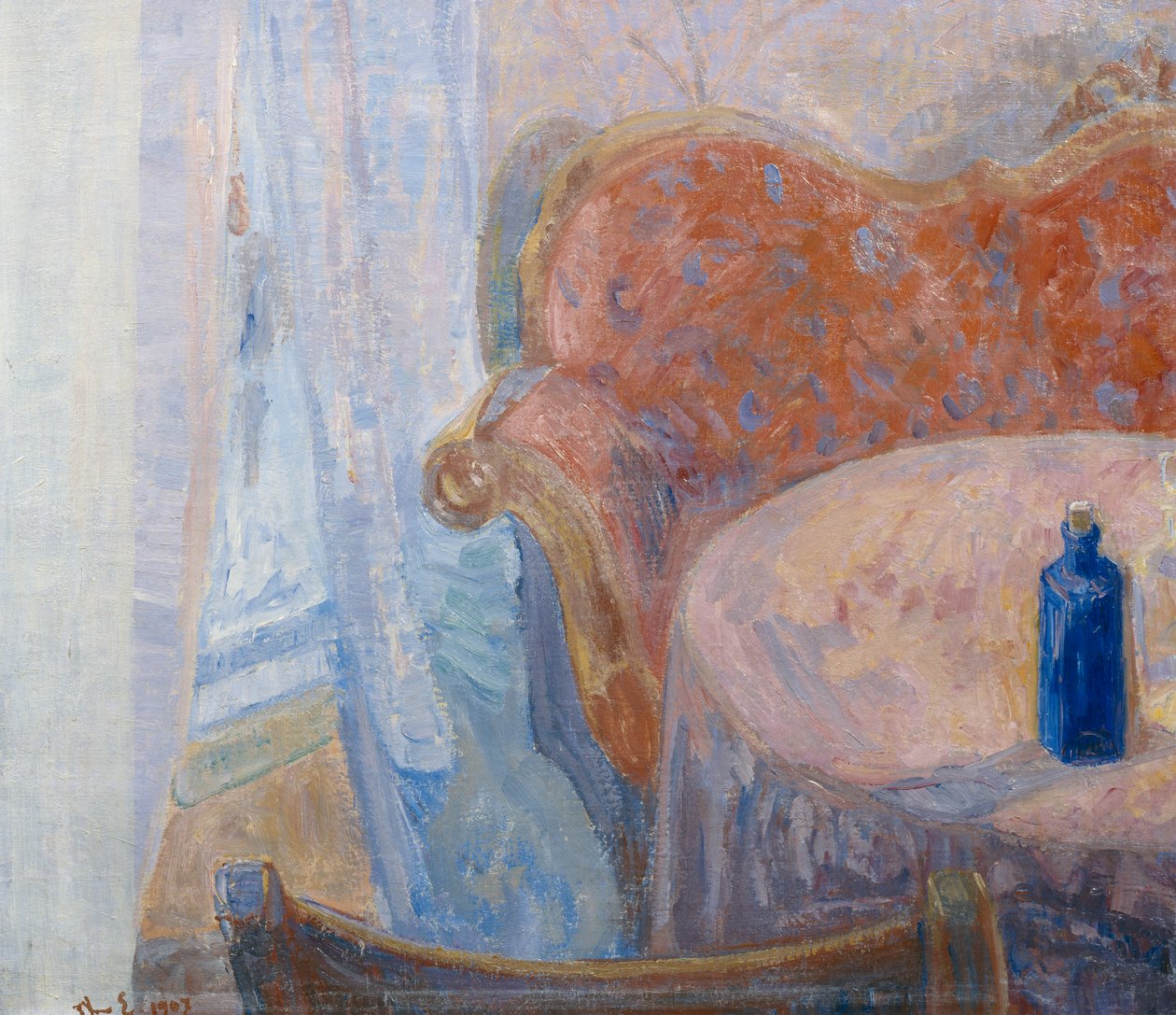 Blauwe karaf door Thorvald Erichsen