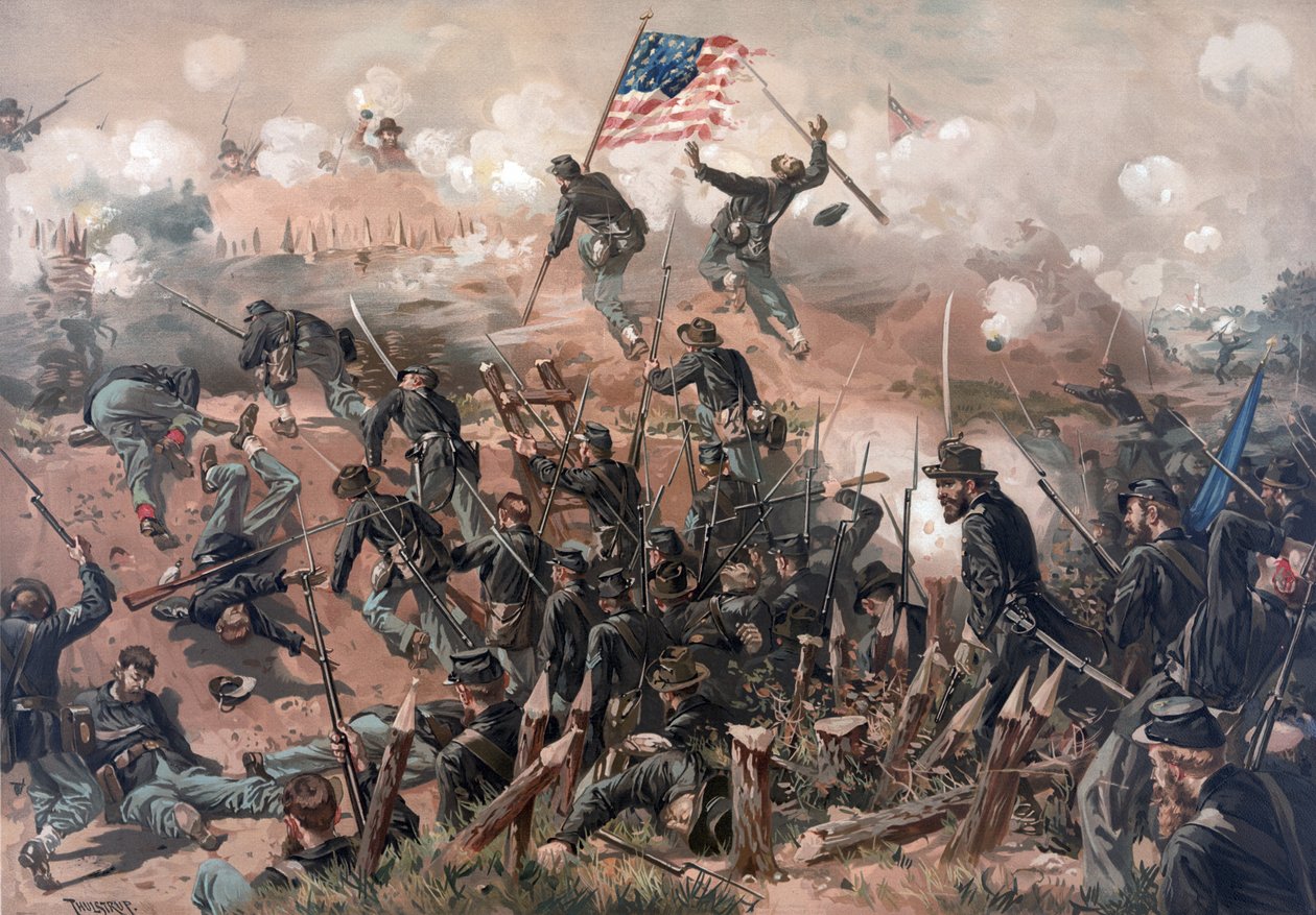 Belegering van Vicksburg door Thure de Thulstrup