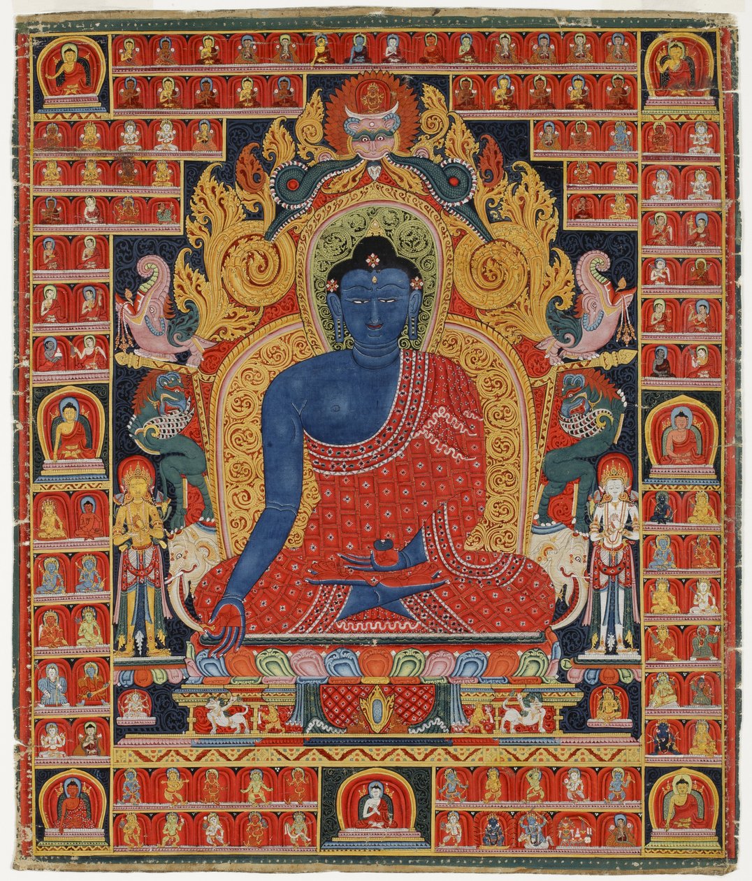 Boeddha, de Opperste Genezer door Tibetan School
