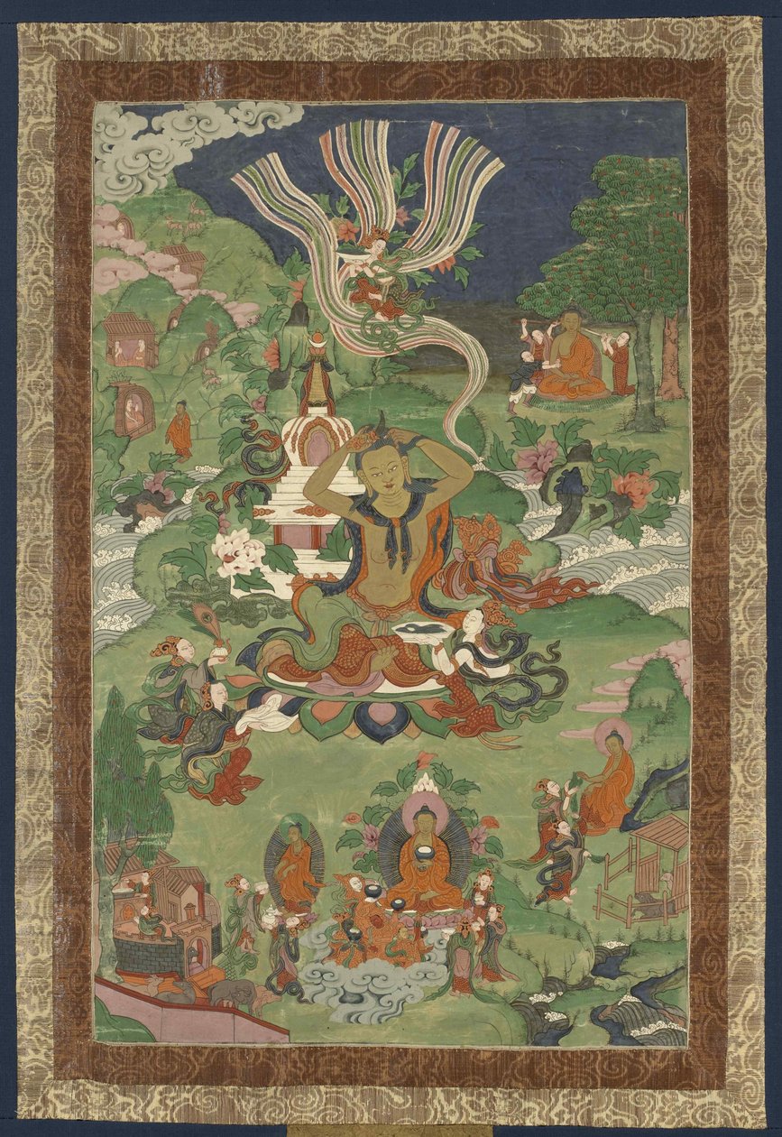 Thangka met scènes uit het leven van de Boeddha, tweede helft van de 19e eeuw door Tibetan culture.
