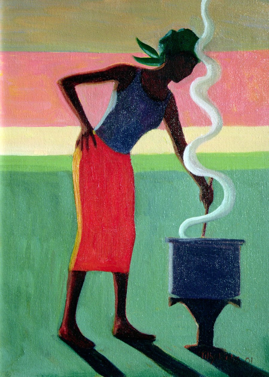 Rijst koken, 2001 door Tilly Willis