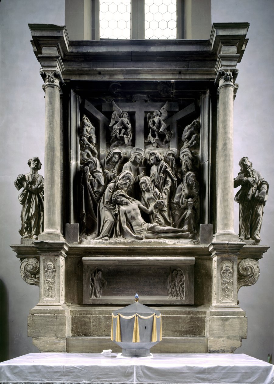 Altaarstuk met de Bewening van Christus, c.1526 door Tilman Riemenschneider