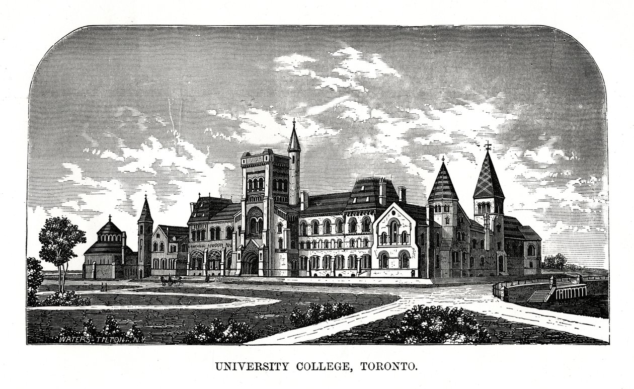 University College, Toronto, Canada, 19e eeuw door Tilton Waters