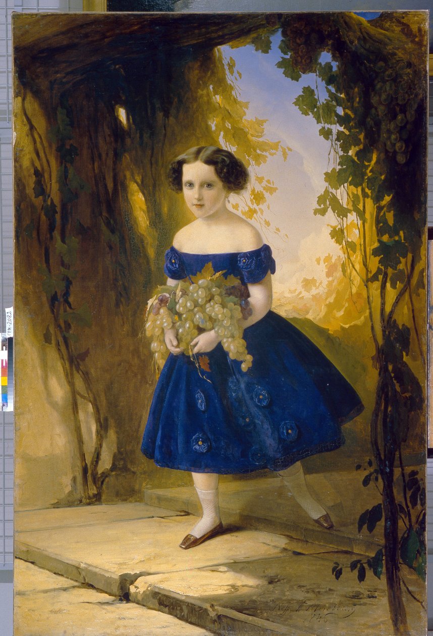 Prinses Maria Maximilianovna van Leuchtenberg als kind door Timofei Andreyevich Neff