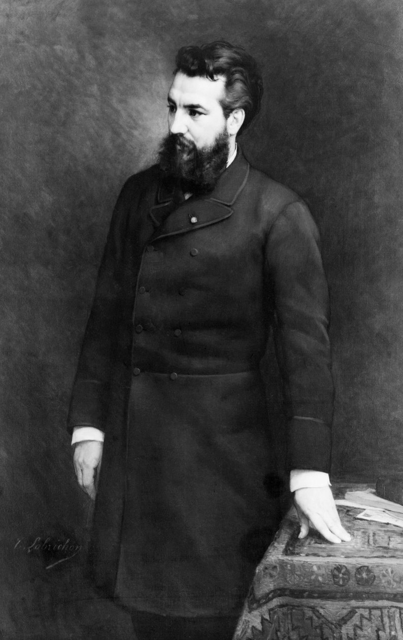 Alezander Graham Bell (painting) door Timoleon Marie Lobrichon