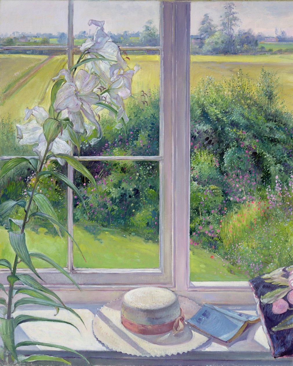 Vensterbank en Lelie, 1991 door Timothy Easton