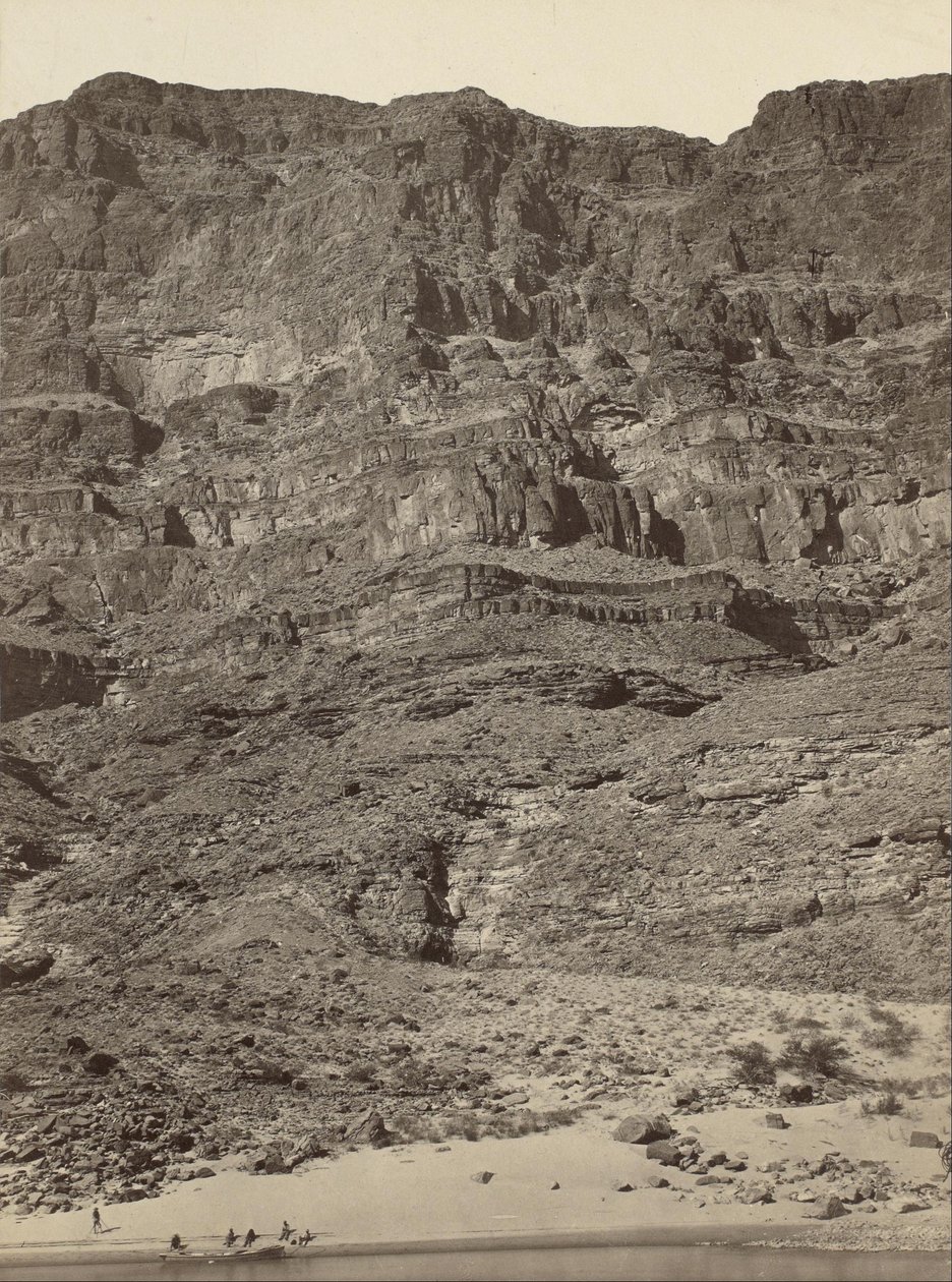Muur in de Grand Canyon, Colorado River door Timothy H. OSullivan
