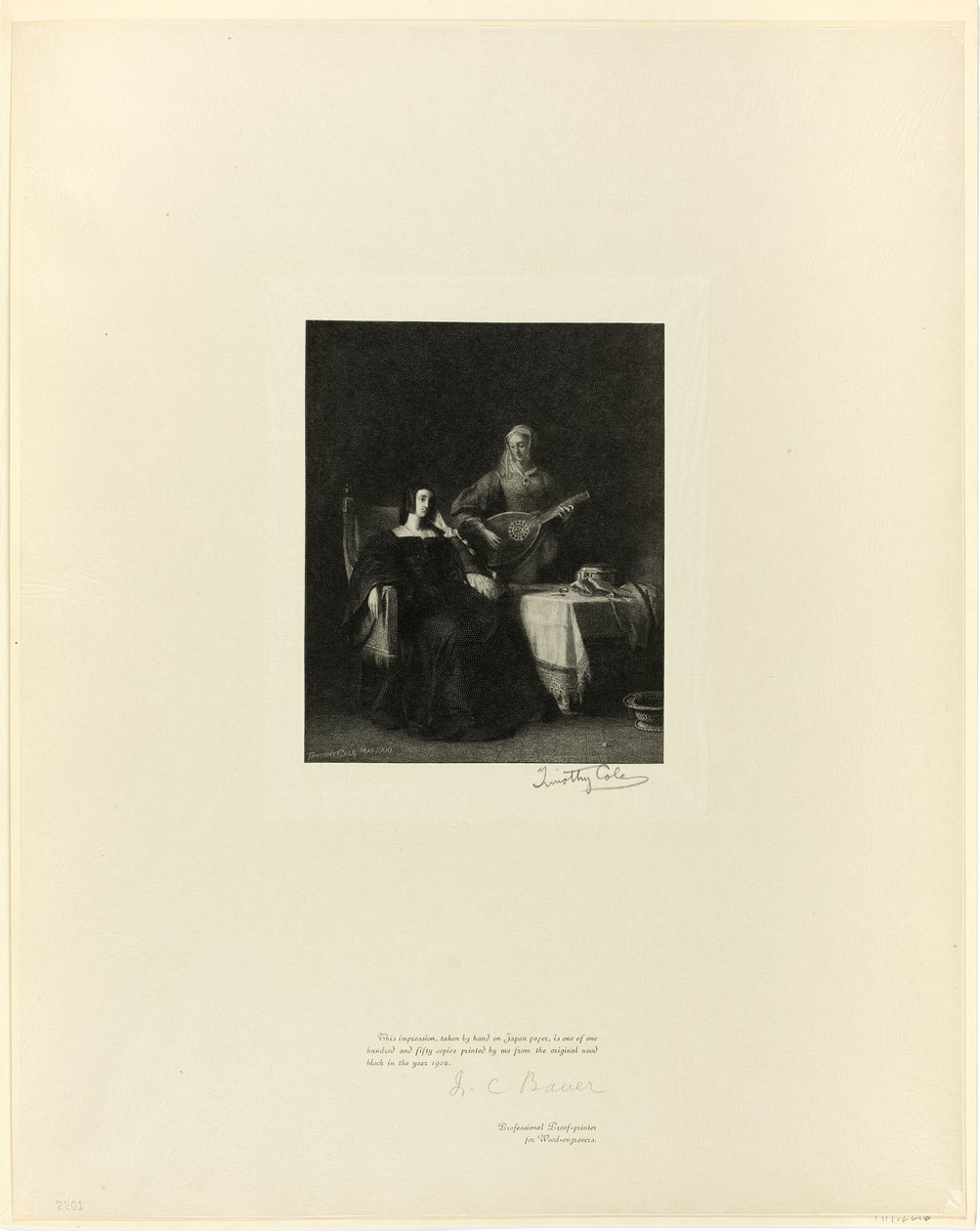 Catharina van Aragon en haar dienstmeid, uit Oude Engelse Meesters door Timothy Cole