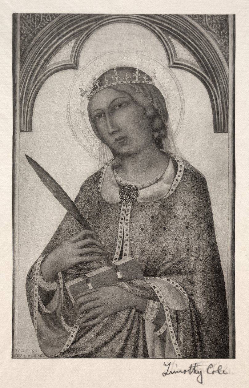 Oude Italiaanse Meesters: St. Catharina van Alexandrië, 1888-1892 door Timothy Cole