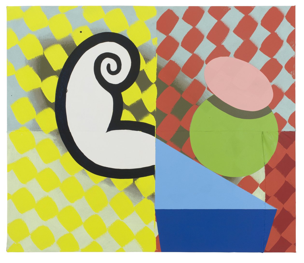 St. Anders, 2023 (latex en email op doek) door Timothy Gierschick II