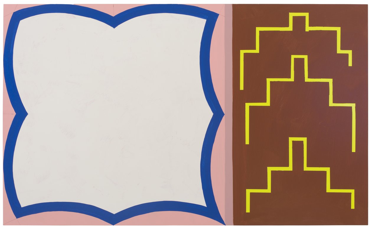 Westerly, 2023 (latex op gevonden paneel) door Timothy Gierschick II