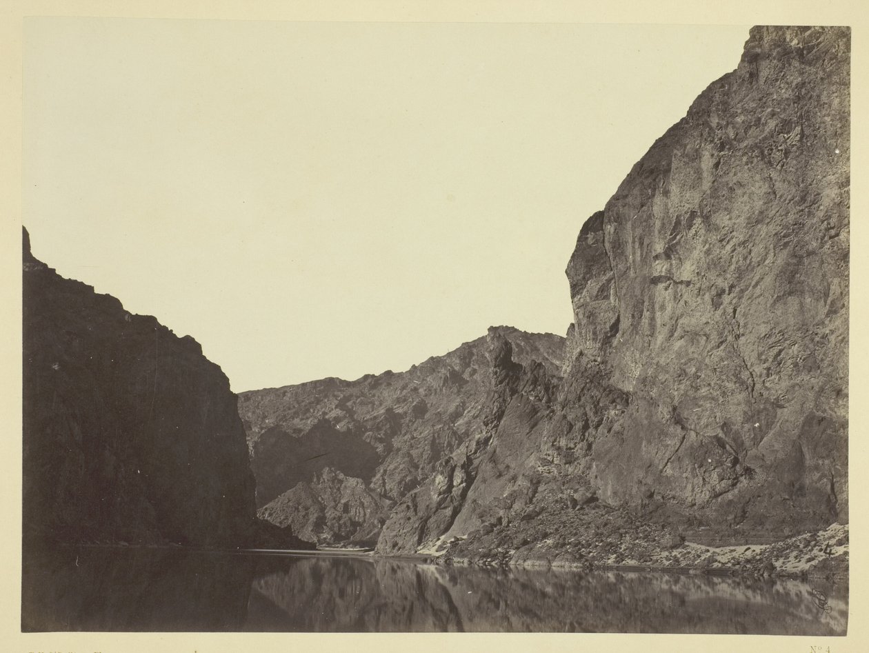 Black Cañon, Colorado-rivier, onderaanzicht vanuit Big Horn Camp door Timothy O