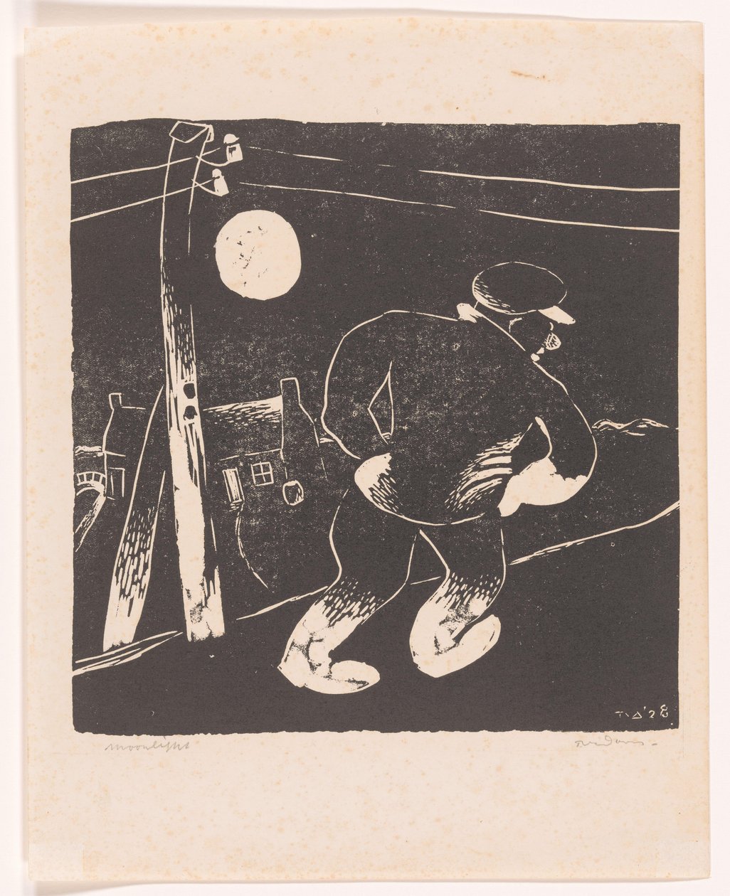 Moonlight door Tinus van Doorn (signed by artist)