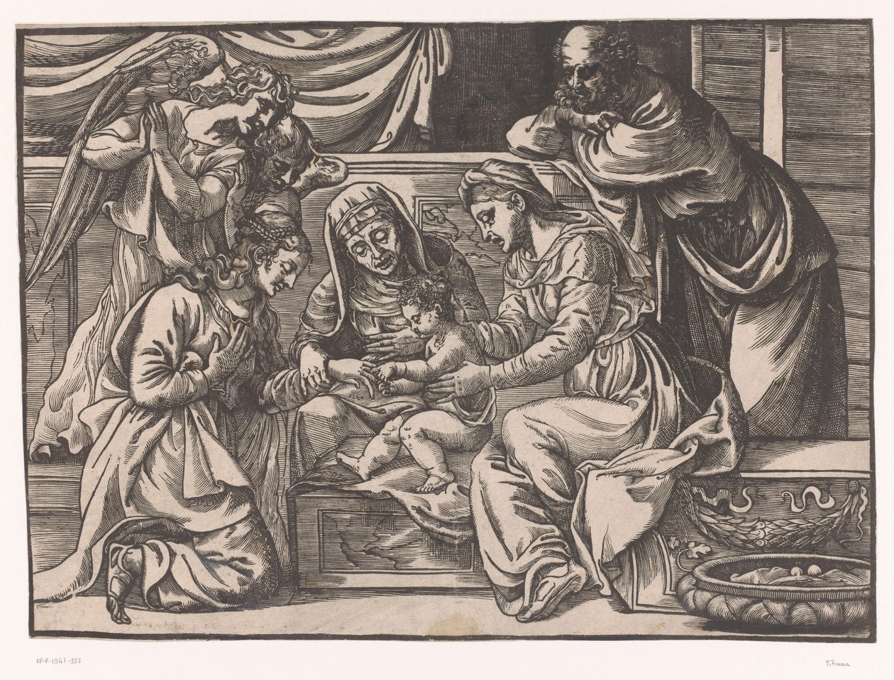 Mystieke huwelijk van de heilige Catharina door Titiaan