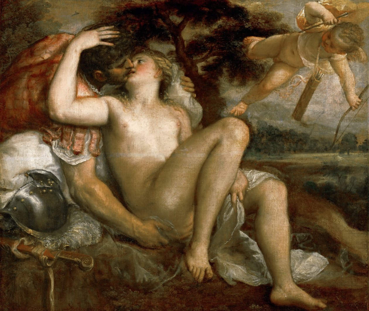 Mars, Venus en Amor door Tiziano Vecelli