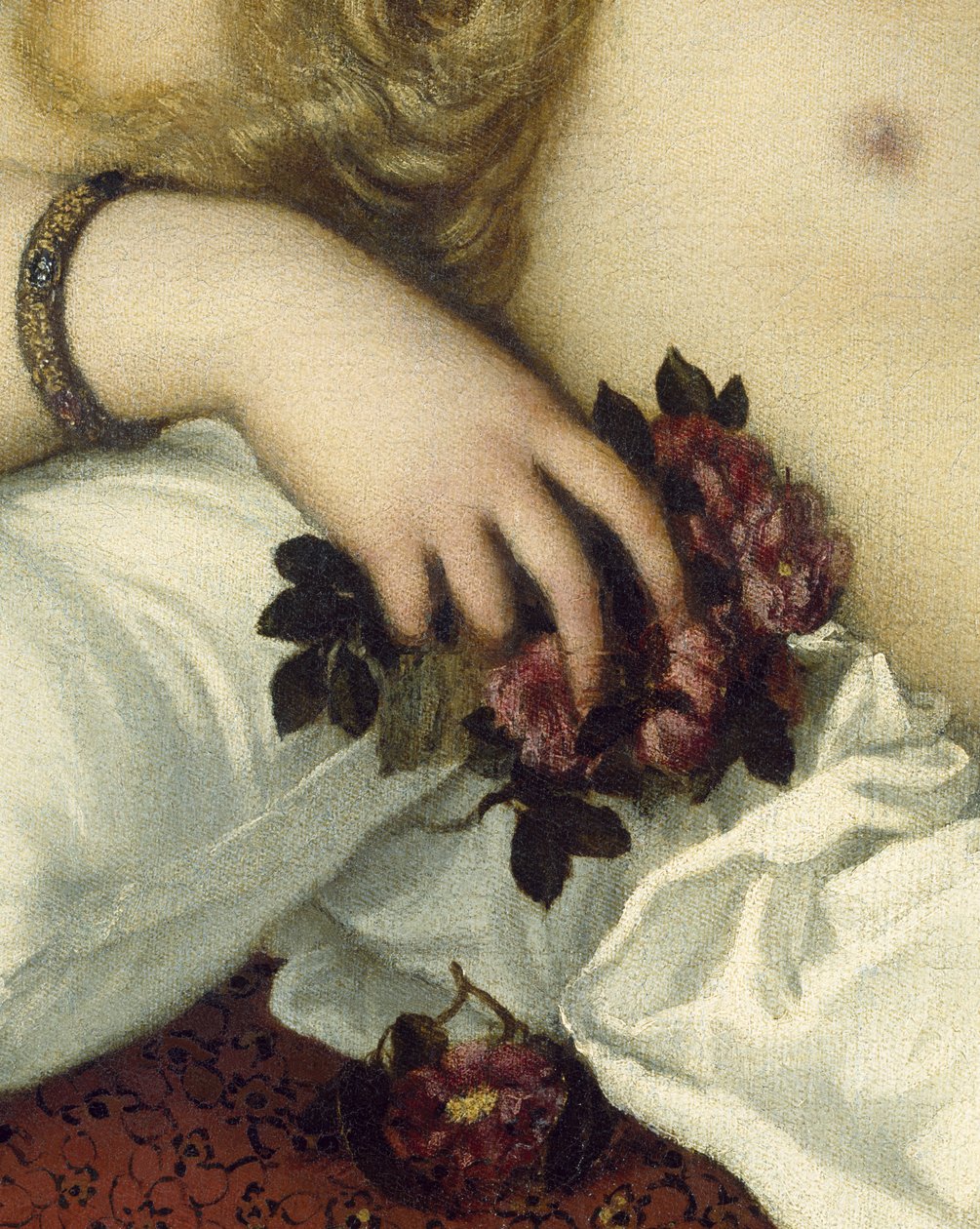 Venus van Urbino, voor 1538 (detail) door Tiziano Vecelli