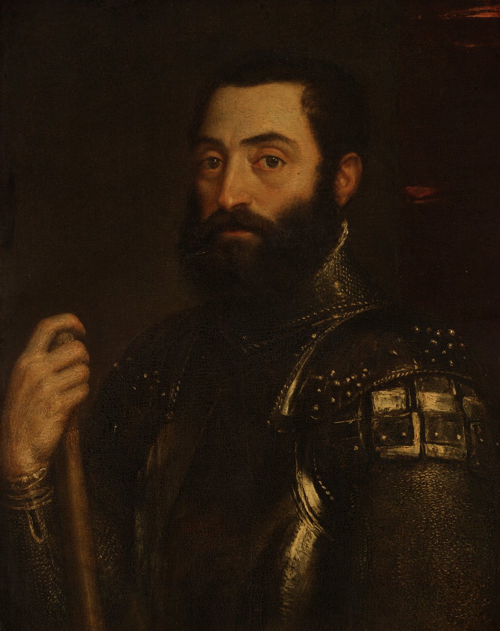 Portret van Guidobaldo II della Rovere, hertog van Urbino door Titian (Tiziano Vecellio)