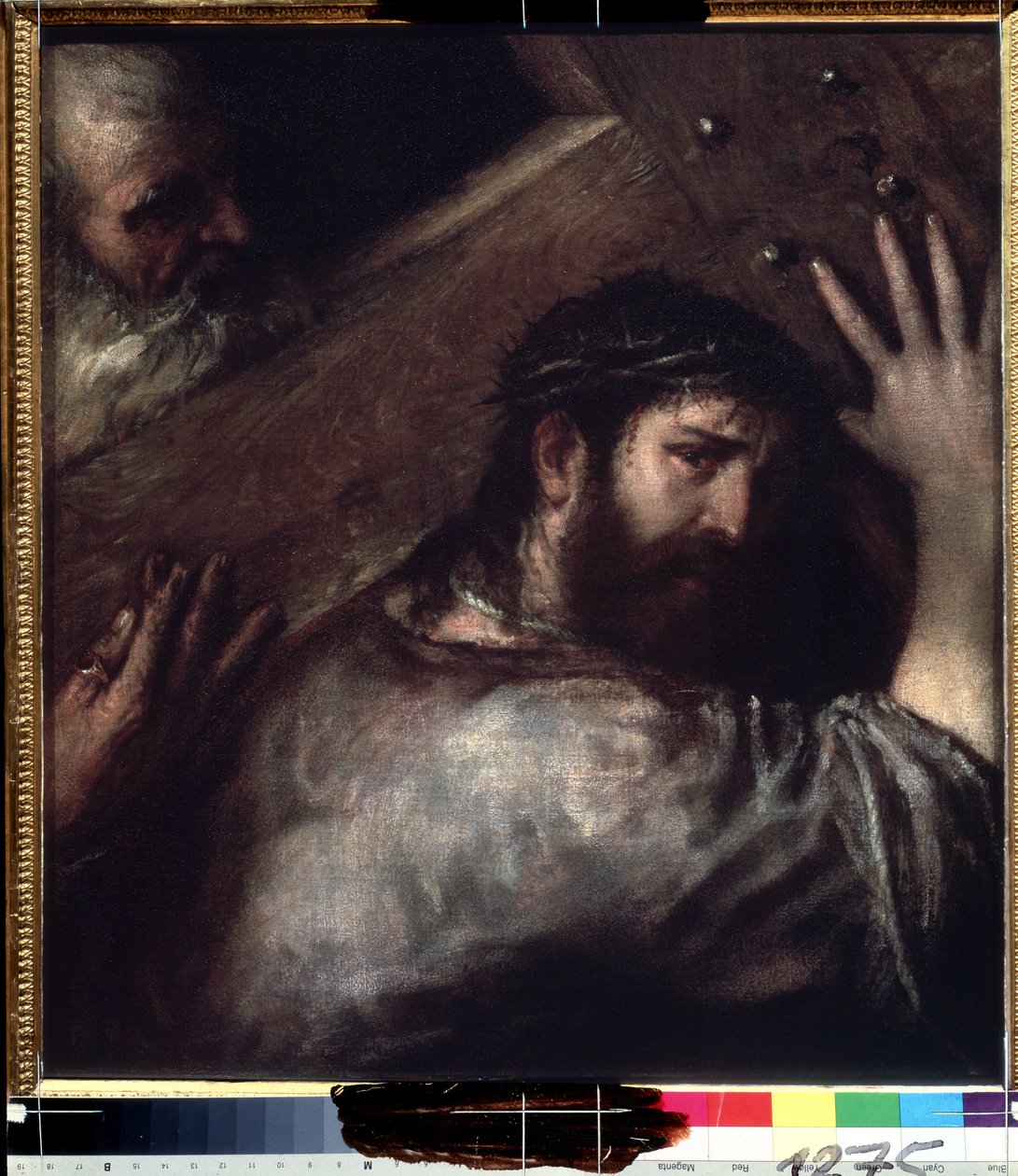 Christus draagt het kruis door Titian (c.1488 1576)