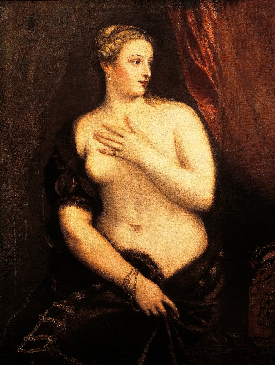 Venus met spiegel door Titian (c.1488 1576)