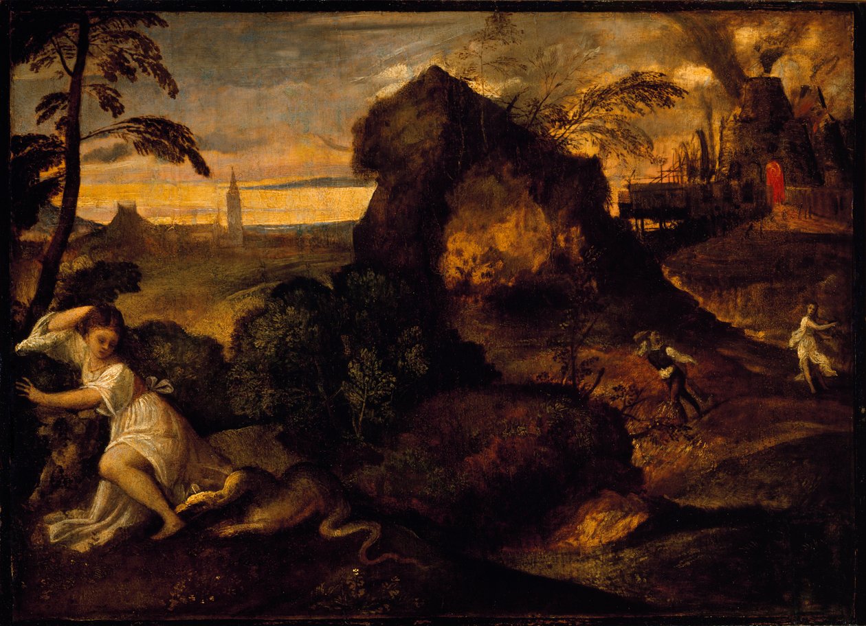 Orpheus en Eurydice door Tiziano Vecelli