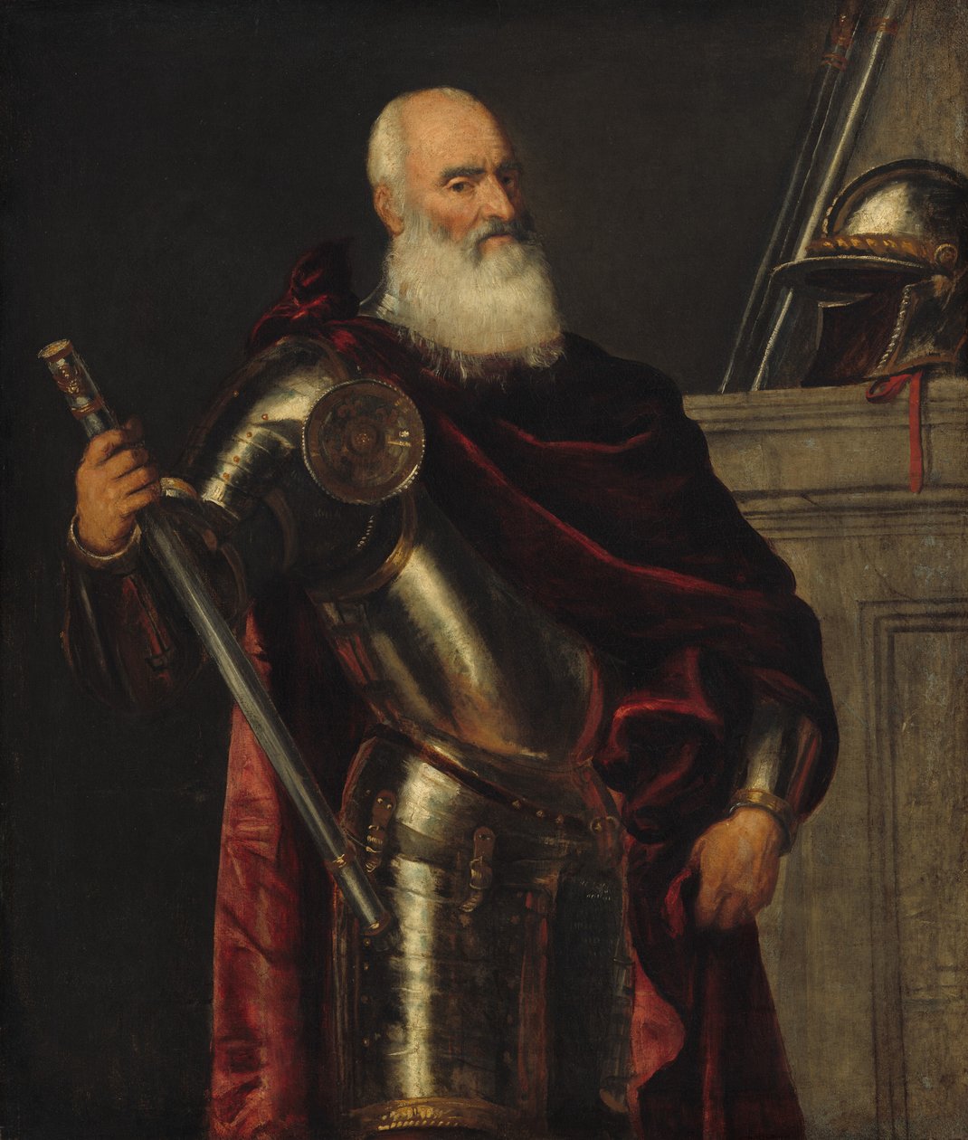 Portret van Vincenzo Cappello, admiraal, ca. 1550-60 door Tiziano Vecelli