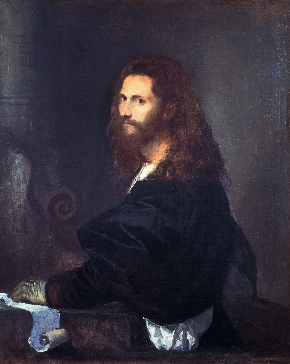Portret van een Musicus door Titian (c.1488 1576)