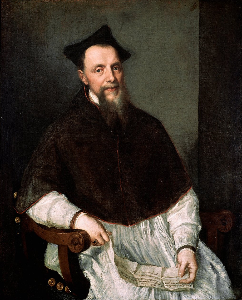 Portret van de prelaat Ludovico Beccadelli door Titian (c.1488 1576)
