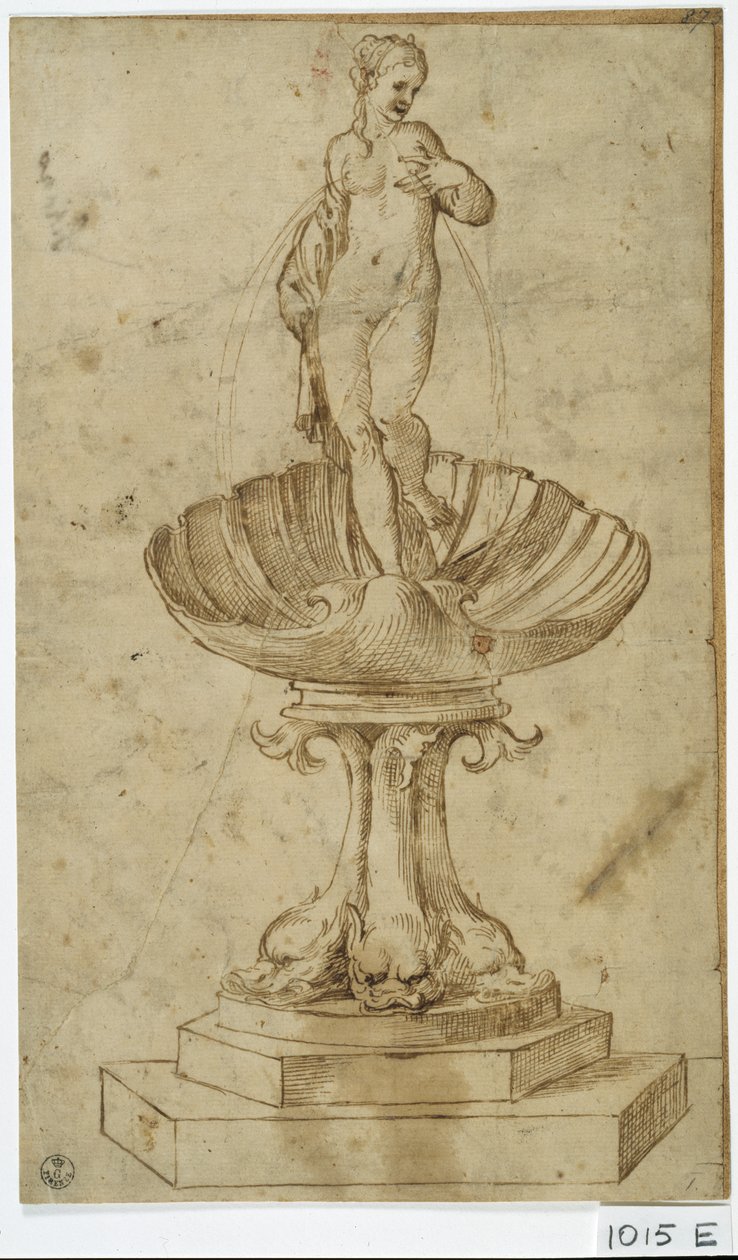 Studie voor fontein door Titian (c.1488 1576)