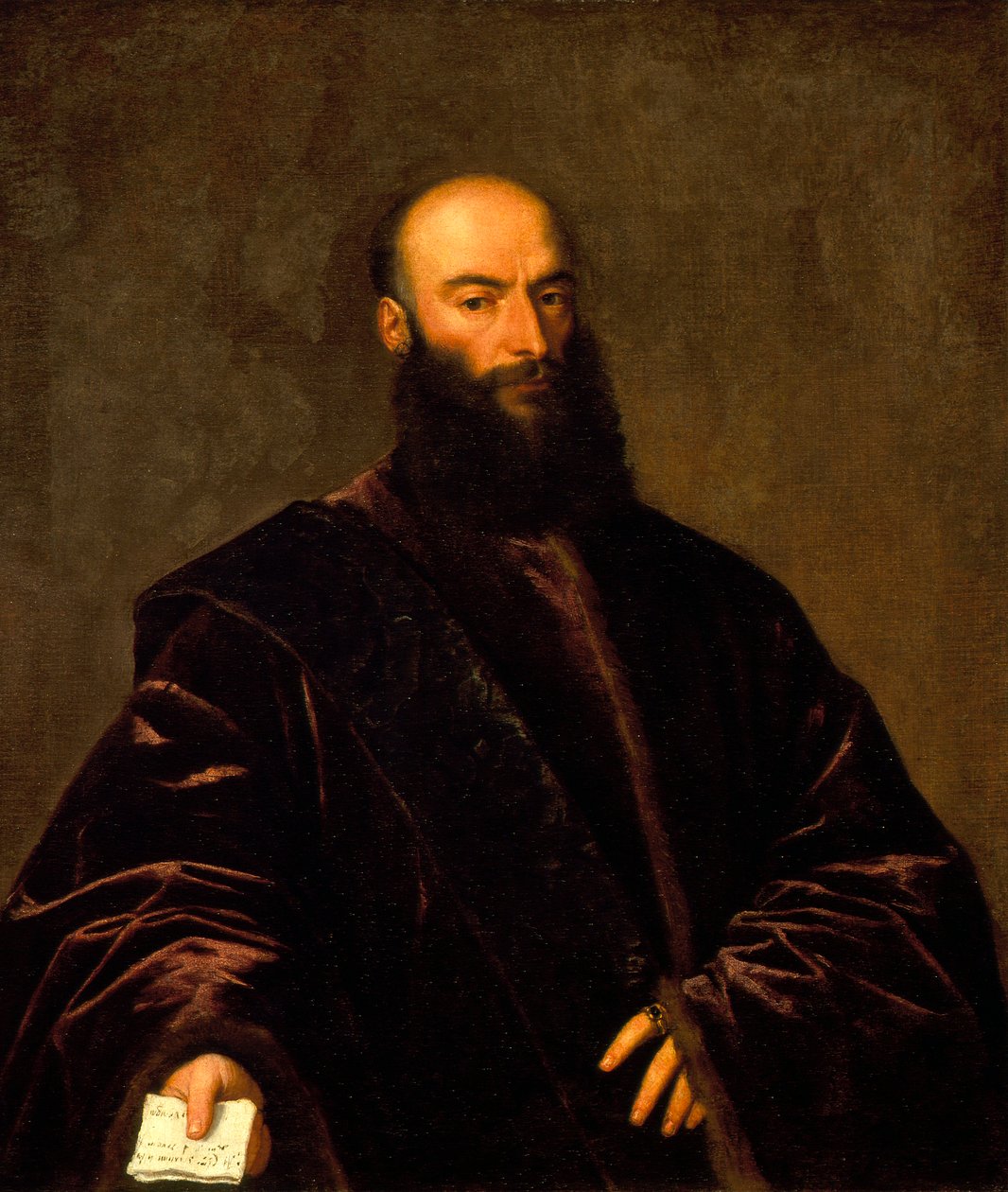 Portret van Giacomo door Andrea Dolfin door Titian