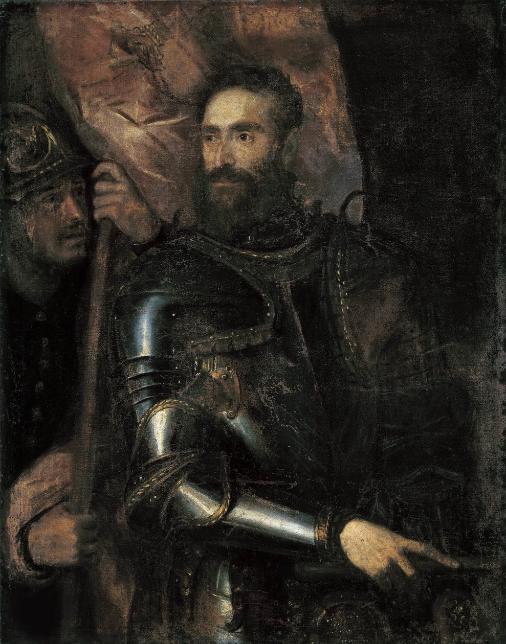 Portret van Pier Luigi Farnese door Titian