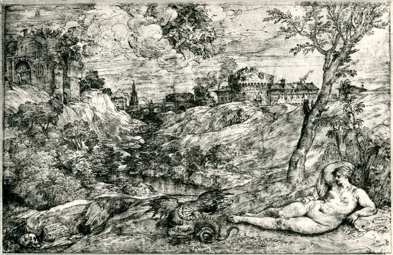 Medor en Angelica of Jason en Medea, ca. 1535-1545, 1937 door Tiziano Vecelli