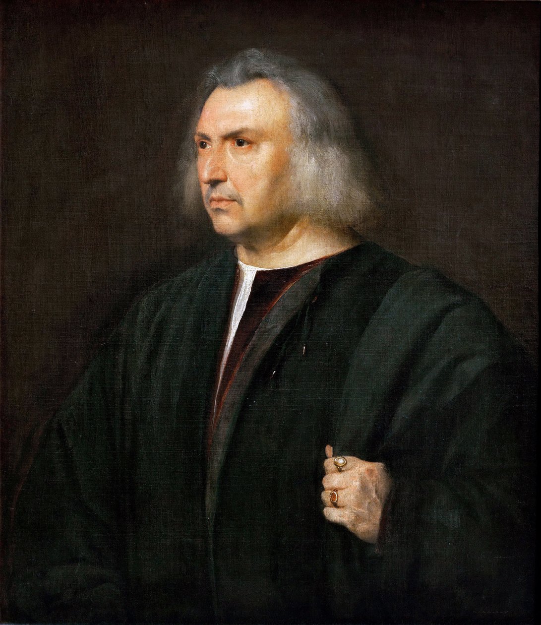 Portret van de arts Gian Giacomo Bartolotti da Parma door Tiziano Vecelli
